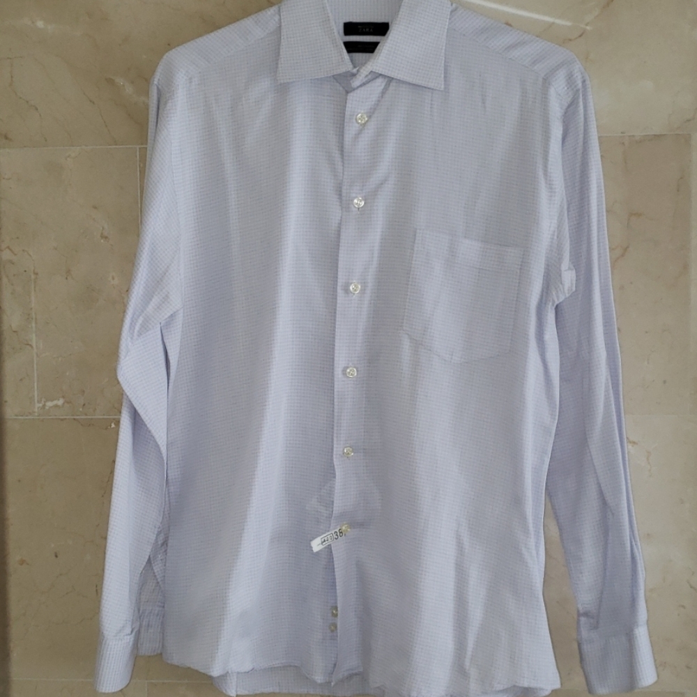 MEN'S ZARA PURPLE BUTTON DOWN DRESS SHIRT